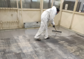 Reparación pavimento sala aceites y lubricantes